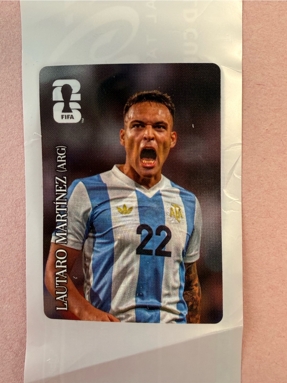 Coca-Cola Panini Lautaro Martinez official licensed sticker FIFA World Cup 2026